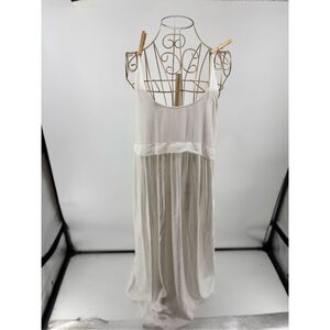 ZARA WOMAN Long White Sleeveless Dress Size Medium
